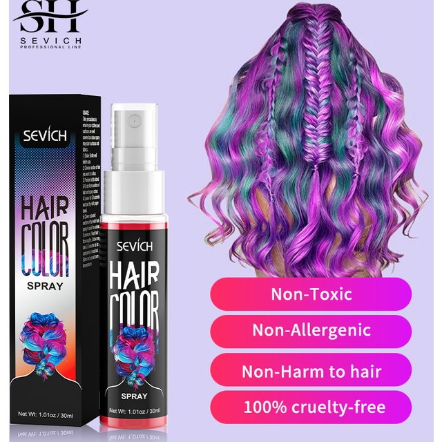 Sevich 5 Color Hair Color Spray Instant Hair Color Hair Styling Product 30ml Temporary Hair Dry Color Fashion Beauty Makeup