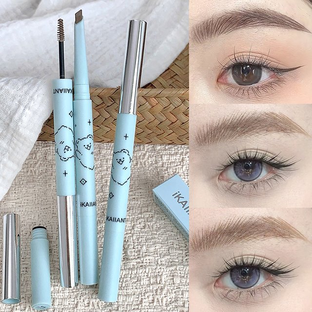 2-in-1 Dual-Ended Eyebrow Pencil & Tinting Mascara - Waterproof, Long-Lasting, Smudge-Proof, Natural Finish Eyebrow Makeup