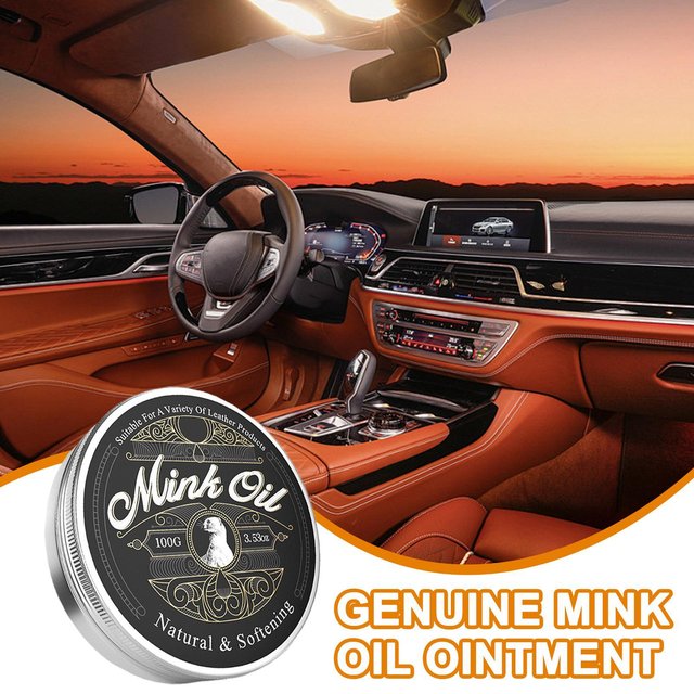 Mink Oil For Leather Boots Leather Care Cleaner Conditioner 100g All-Natural Paste Soften And Restore For Boots Shoes Clothing