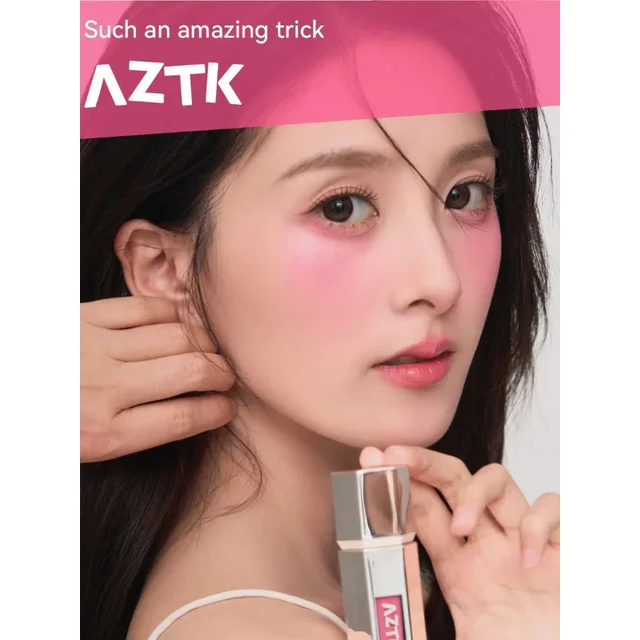 AZTK Jelly Color Liquid Blusher Rendering Moisturizing Color Expands and Contracts Long Lasting Liquid Cheek Face Makeup