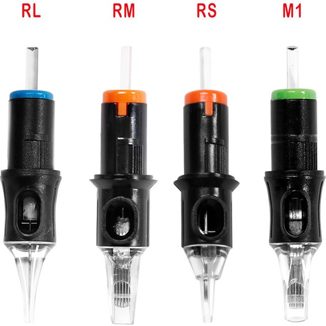 5/10pcs Disposable Tattoo Cartridges Needle Sterilized RL RS RM M1 Permanent Eyebrow Lip Makeup Needles For Tattoo Machine Pen