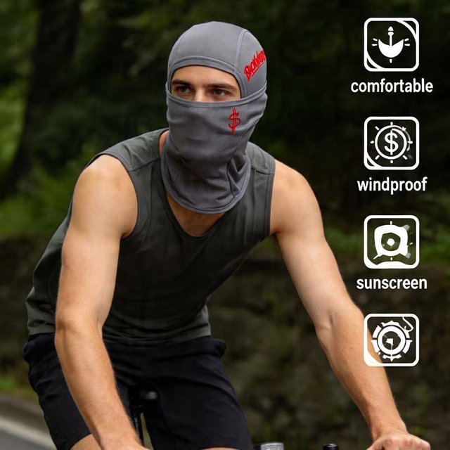 Musion Balaclava Mask Dollar Hip Hop Printed Windproof Sunscreen Breathable Camping Outdoor Hat