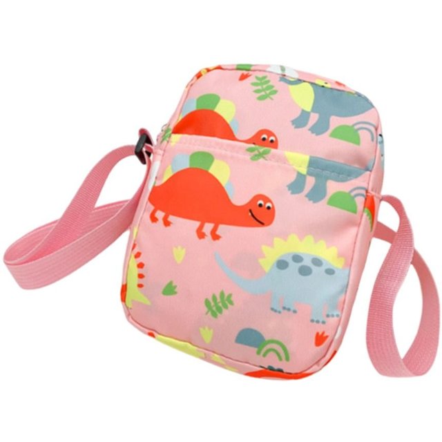 Cartoon Men Women Dinosaur Shoulder Bags Canvas Bag Makeup Bag Phone Bag Cosmetic Bag Waist Pack Chest Bag