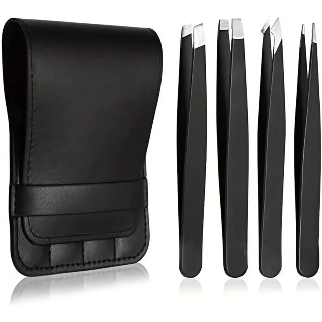 Splinter And Ingrown Hair Removal, 4pcs Tweezers - Professional Tweezers For Facial Hair For Eyebrows - Great Precision ,for men