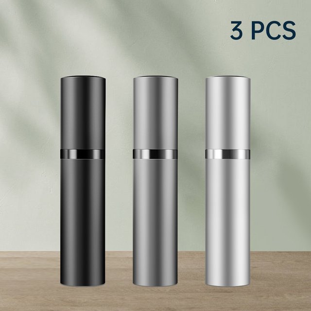 Louischanzl 3 flacons miniatures rechargeables pour parfums variés, flacons de voyage portables, vaporisateur, flacon vide 5ml