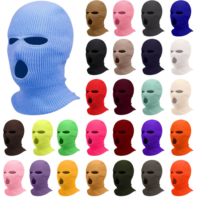 Cagoule polaire d'hiver en molleton de corail pour hommes, masque facial, bonnets chauffe-cou,