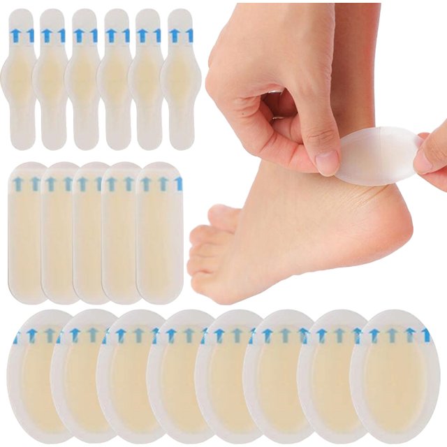 24 5pcs Adhesive Hydrocolloid Gel Blister Plaster Heel Anti-wearing Heel Sticker Pedicure Patch Plaster Foot Care Tools