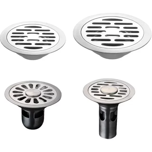 Stainless Steel Deodorant Floor Drains Shower Drains Hair Catcher Anti-odor Drainage Strainer Washing Machine Bathroom Fittings