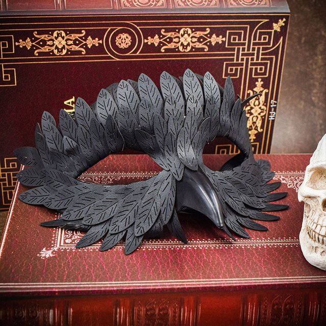 Masque d'aigle à bec d'oiseau, Cosplay, plume de hibou, demi-visage, masques d'animaux, mascarade d'halloween, carnaval, accessoires de Costume de fête pourim