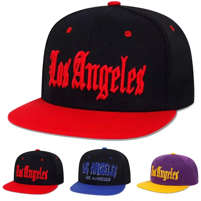 Unisex Los Angeles Embroidery Hip-hop Hats Spring Autumn Adjustable Casual Snapback Baseball Caps Outdoor Sunscreen Hat