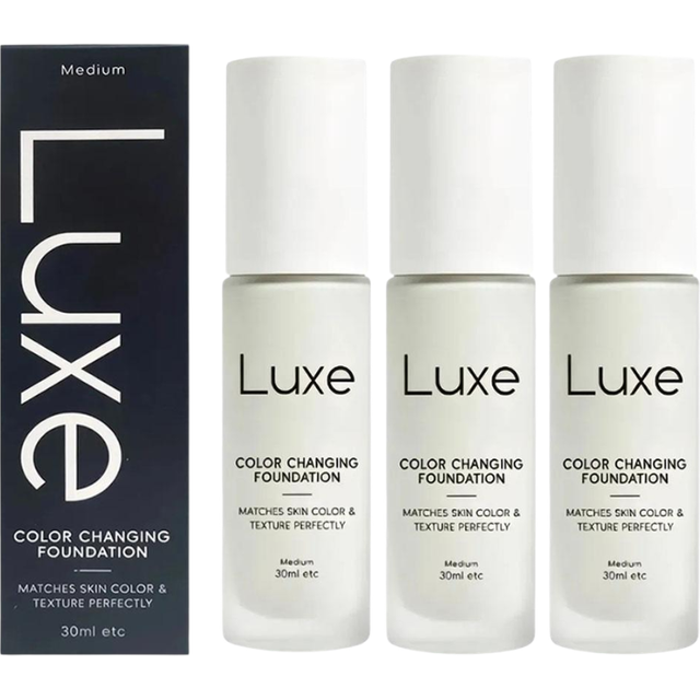 Luxe Color Changing Foundation Waterproof Sweat Proof Hydrating Tinted Sunscreen Matching Liquid Foundation for Daily Makeup