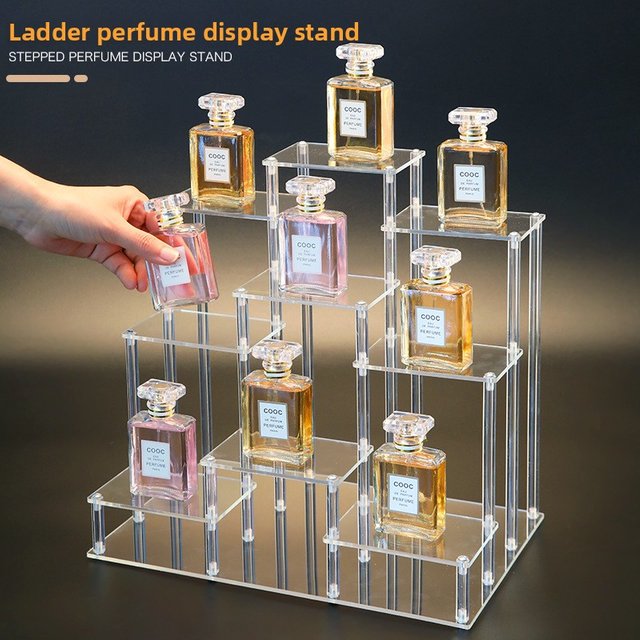 Présentoir Transparent en acrylique, théière multicouche, jouet fait à la main, modèle de voiture, étagère à parfum, échelle à Dessert, supports de rangement