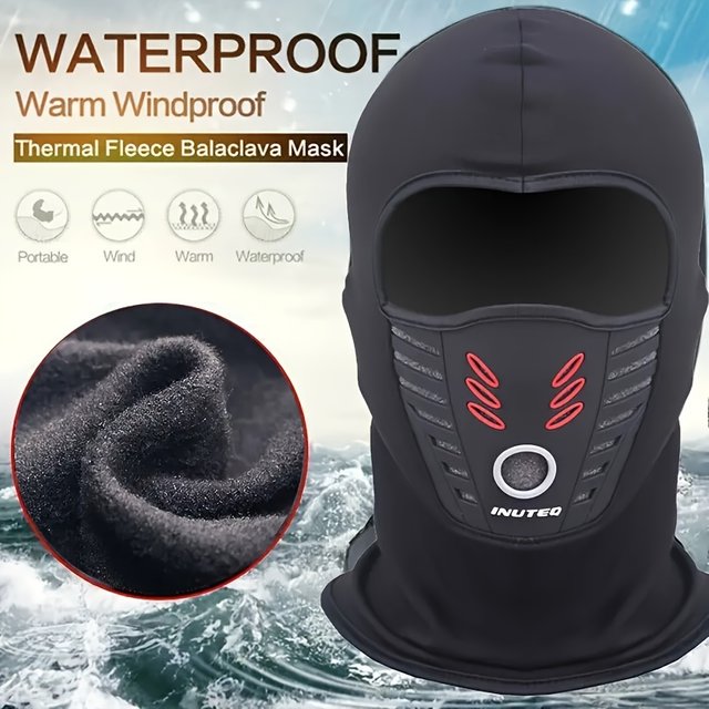 Cagoule pour casque de moto, couverture complète du cou, masque facial polaire chaud, Anti-poussière, réutilisable, imperméable, coupe-vent