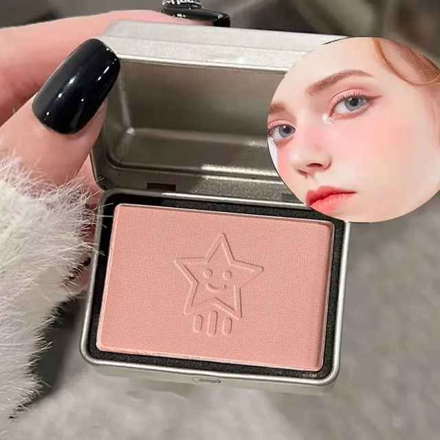 Iron box monochrome blush low saturation light pink nude pink girl clear and white