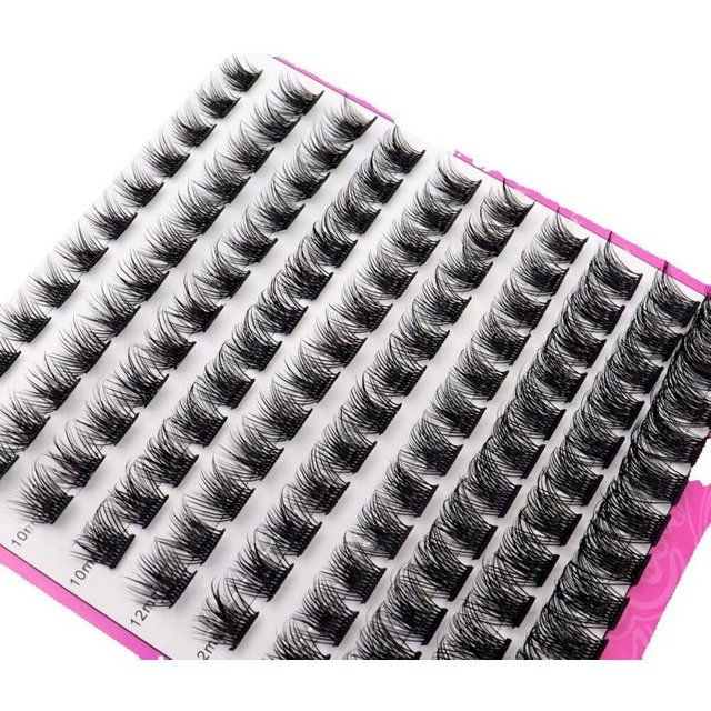 120 Bundles 3D Fluffy Single Cluster False Lashes Russia Volume Fans Individual Eyelash Segmented Fake Lashes For Makeup Cilia