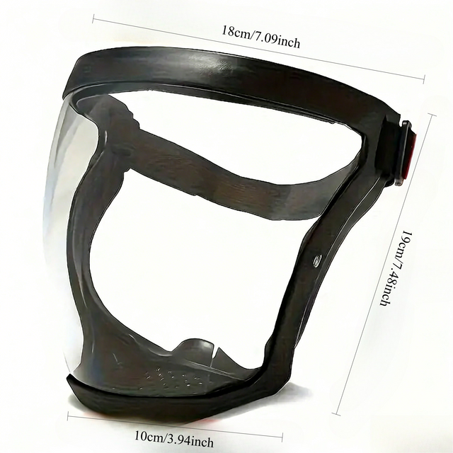 Face Shield Safety Glasses Dust Cover Motorcycle Goggles Detachable Face Mask Plastic for Adult