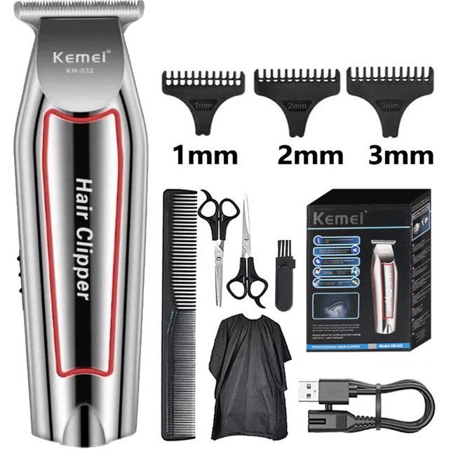 Kemei Professional Hair Trimmer Electric Beard Trimmer for men Hair Clipper Hair Cutter Machine Haircut Grooming Kit KM-032