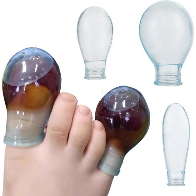 Soft Silicone Toe Sleeves Toes Protectors Soak Potion Waterproof Finger Cots Protective Cover Toe Finger Injuries Foot Care Tool