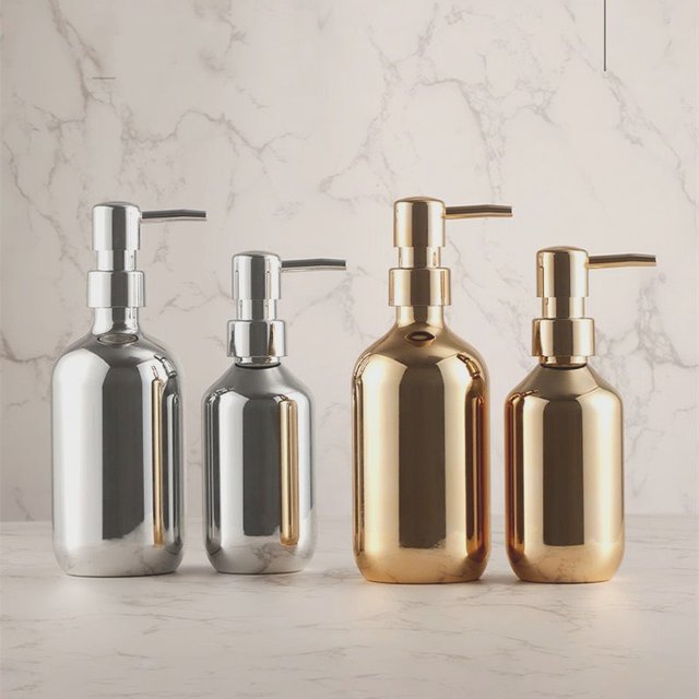 HORegina-Bouteille distributrice de 300/500ml pour shampoing, gel douche, bouteille à pression, liquide, Africl'horloge