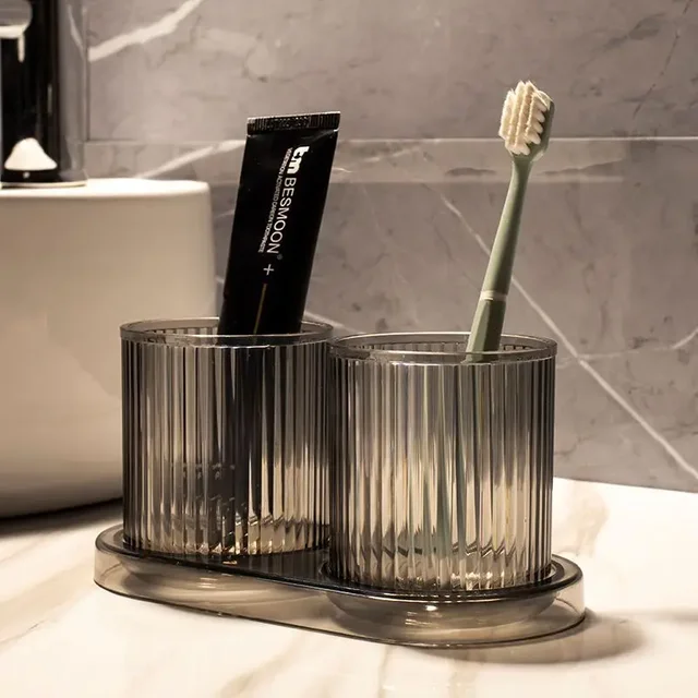 Washbasin Cups, Couple Mouthwash Cups, Bathroom Cups, Simple Toothbrush Cups Anti-Drop Colored Plastic Cups Bathroom Decorations