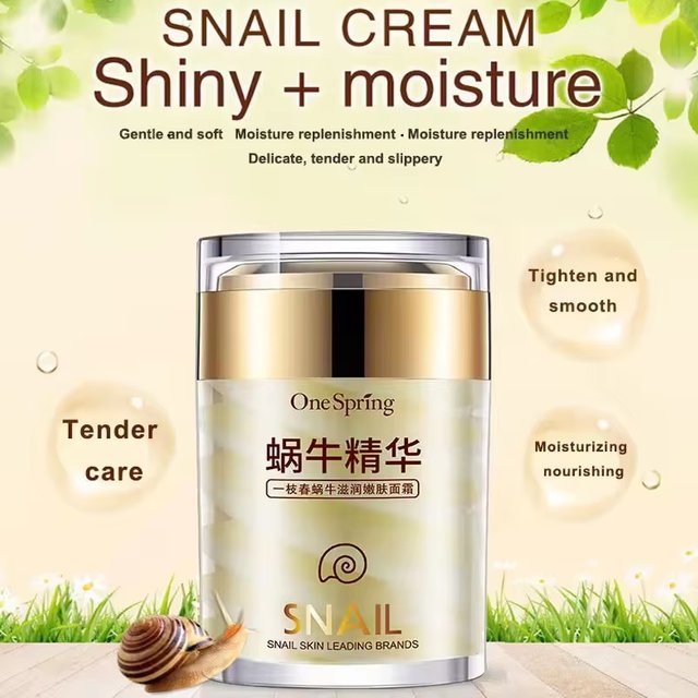 Snail Face Cream Collagen Firming Fade Fine Lines Eye Massage Roller Reduce Wrinkles Eye Bags Korean Skin Care Product
