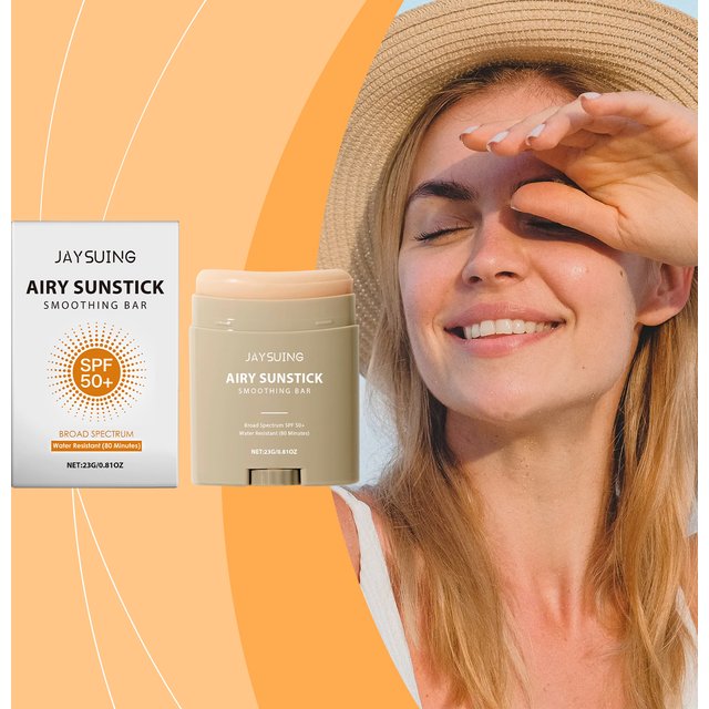 Face Cream Stick Moisturizing Facial Body Sunscreen Matte Sun Stick SPF 50+ UV Protective Cream Refreshing Hydrating Waterproof