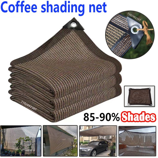 Beige Shading Net, UV Protection, Plant Shed, Outdoor Sunshade, Mesh, Sunscreen Fabric Sunshade