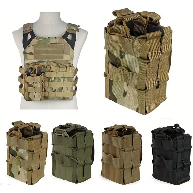 Molle 5.56 7.62 pochette pour magazines simple et Double M4 M16 AR15 G36 étui magnétique EDC