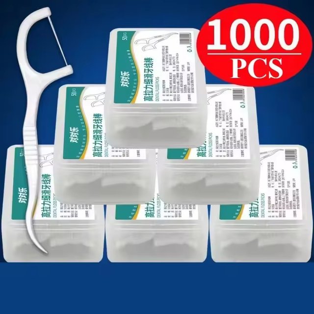 1/3/6/20 Box Portable Disposable Dental Floss Plastic Toothpick High-tension Dental Floss Stick Dental Floss Box Oral Care