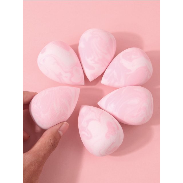 6Pcs Professional Makeup Sponge Set Large Soft Cosmetic Blender & Powder Puff Beginner-Friendly Face Makeup Kit