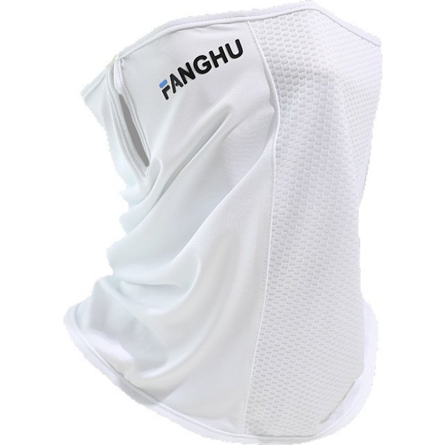 Summer UV Protection Ice Silk Mask Sun Proof Bib Solid Color Sunscreen Face Scarf Mesh Breathable Face Scarves Neck Wrap Cover