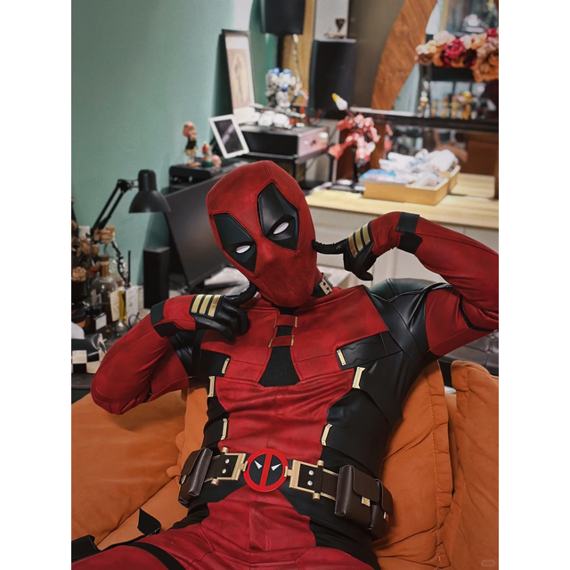 Masque de Cosplay de super-héros Deadpool 3 de haute qualité, avec coque faciale 3d, pour fête d'halloween, carnaval, mascarade, vêtements, masque Surprise Gif