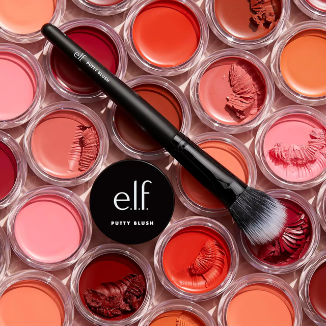 Elf Putty Blush Single Color Cream Blush Long-Lasting Buildable Natural Dewy Finish Soft Cream-to-Powder Formula Cheek Rouge