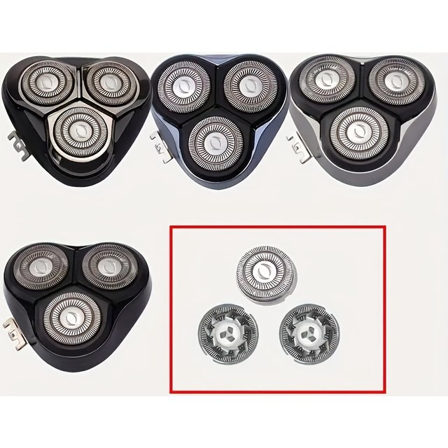 3/6/9pcs Electric Shaver Replacement Blades, Detachable Mesh Models, Powerful Performance, Self-Sharpening