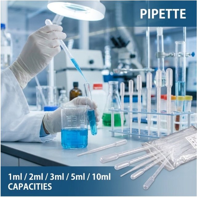 100Pcs 1ml 2ml 3ml 5ml Disposable Plastic Transfer Pipette Set Graduated Liquid Droppers Straw for Laboratory Makeup Dispenser