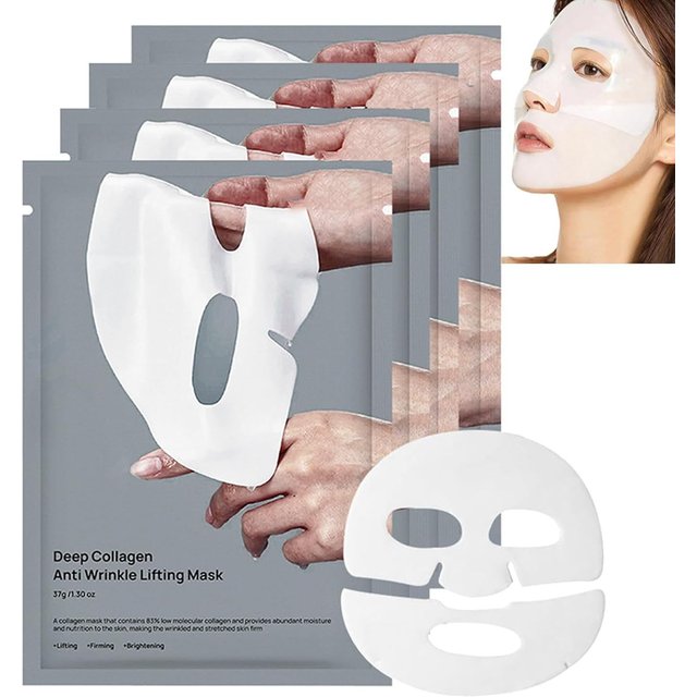 Deep Collagen Anti Wrinkle Lifting Mask Collagen Face Mask Overnight, Deep Collagen Mask for Lifting Firming Moisturizing