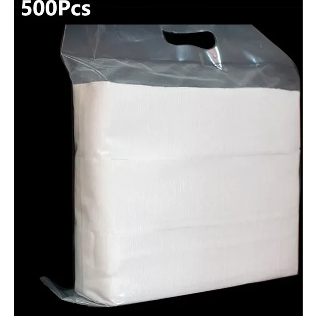 500Pcs Disposable Thickened Cotton Pads Flexible Facial Cream Makeup Remover Wipes Beauty Skin Cleaning Tools Travel Supplies