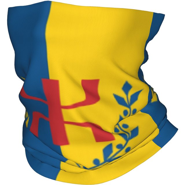 Cache-cou personnalisé Kabyle Amazigh drapeau pour hommes et femmes, bouclier facial UV, foulard Bandana fier berbère d'hiver pour le Ski