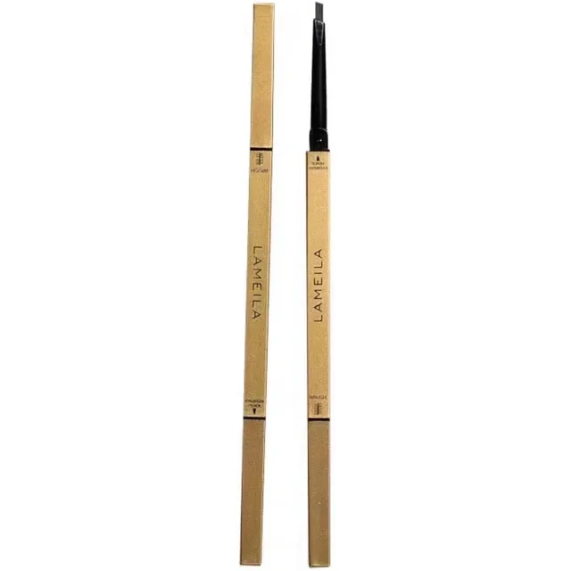 Extremely Fine Double-headed Eyebrow Pencil Lasting Waterproof Makeup Matte Light Brown Triangular Eye Brow Pencil for Beginner