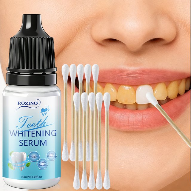 Teeth Whitening Essence, Mint Flavor, Rapid Teeth Whitening Essence, Prevents Plaque by Brushing, Deep Cleaning Formula Teeth Whitening Gel, Shows Confidence with Snow White Teeth, Suitable for Both
