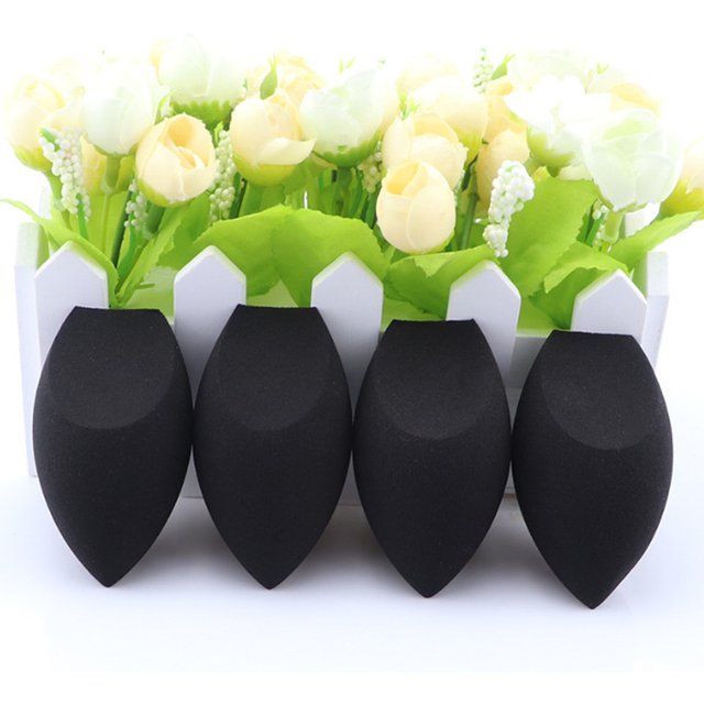 10pcs Black Makeup Applicator Super Soft Sponge Powder Blender Smooth Foundation Contour Blending Puff