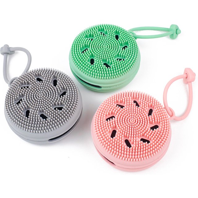 Silicone Cleaning Brush Facial Exfoliating Deep Clean Massage Brush Face Blackhead Removal Cleanser Miniature Skin Care Scrubber