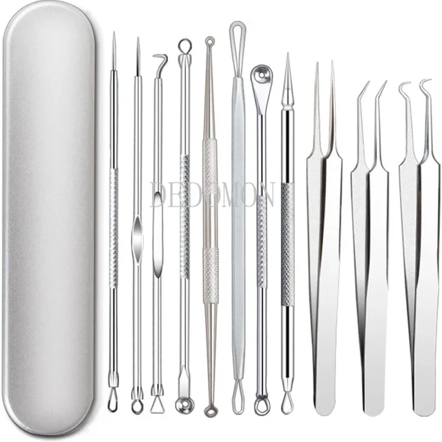 11/8/6/4PCS Acne Blackhead Removal Needles Blackhead Pore Cleaner Deep Cleansing Tool Face Skin Care Tool for Black Dots Removal