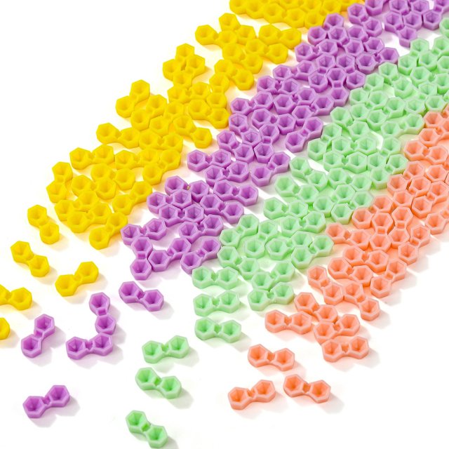 200pcs Eyelash Extension Glue Cup 2 Hole Honeycomb Tattoo Ink Pigment Holder Container Grafting Eyelashes Auxiliary Makeup Tool