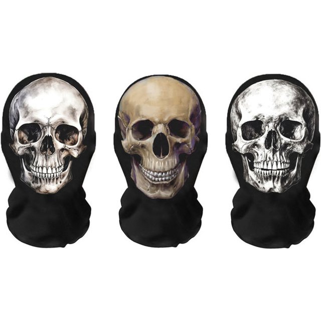 Halloween Terror Masks 3D Printing Skull Pattern Elastic Mesh Face Mask Funny Party Cosplay Props Balaclava Breathable Headcover