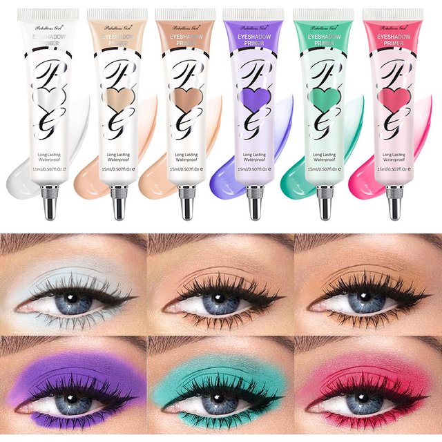 15ml White Dark Eyeshadow Cream Waterproof Matte Eyeshadow Base Primer Long Lasting Makeup Liquid Eye Shadow Concealer Cosmetic