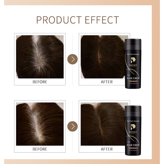 1/3pcs Dark Brown Volumizing Hair Fibers Regrowth Powders Keratin Hair Building Fibers Spray Pump Hair Growth Products Hair Care