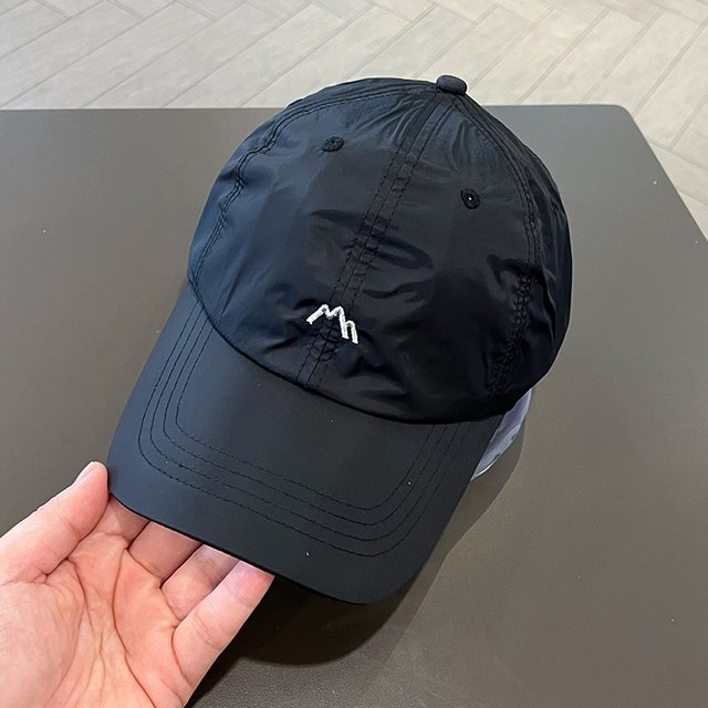 Summer Solid Color Embroided Baseball Cap 100% Polyester Quick-dry Hat Spring/fall Outdoor Sun Hat Sunscreen Sport Visor for men