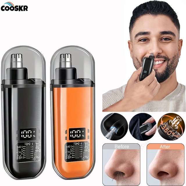 Nose Hair Trimmer Portable Nose and Ear Hair Removal Rechargeable Nose Hair Trimmer for men Nose Hair Remover Mini Nose Trimmer