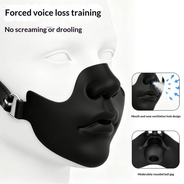 Halloween Half Face Mask With Adjustable Buckle Strap Black Resin Realistic Human Face Design For Cosplay Costume Party